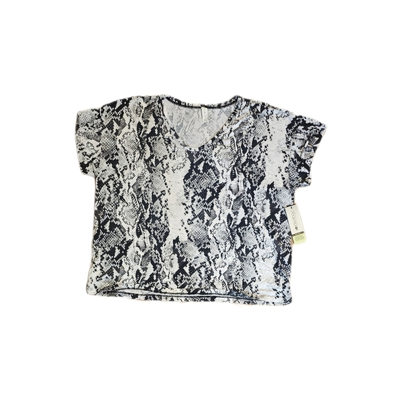 Ideology Womens Snakeskin-Print Top And Activewear Lounge Shorts, 1X - Picture 3 of 4